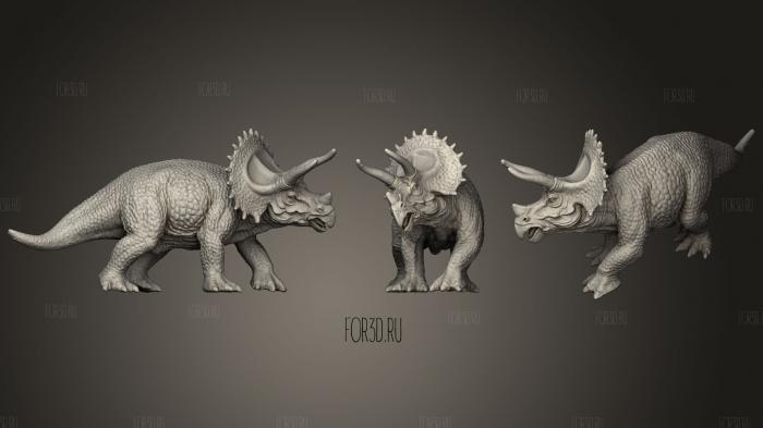 Triceratops 3D stl model for CNC